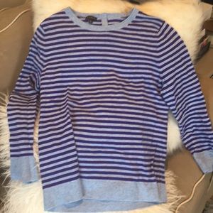Talbots striped blue and purple sweater size L